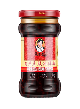 老干妈肉丝豆豉油辣椒贵州风味