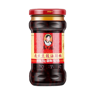 老干妈肉丝豆豉风味油辣椒280g瓶装香辣酱下饭菜拌面贵州干煸合集