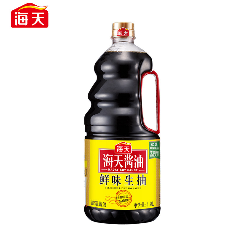 海天鲜味生抽1.9L大桶壶装商用家用炒菜凉拌火锅海鲜调料酿造酱油,粮油调味/速食/干货/烘焙,酱油,淘宝优惠券,粉丝福利购,淘宝优惠卷