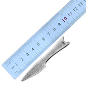 俄罗斯进口 备手工雕刻项链饰品首饰 A&R刀型吊坠大马士革钢户外装