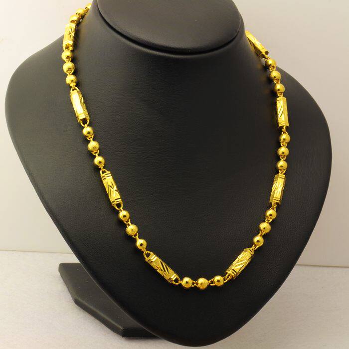 Vietnam Shakin Necklace Gold-plated 999 Necklace Fade man hollow Six corners Bamboo gold Necklacein the Accessories/Fashion Jewelry, Necklace  category - from Buy2taobao.com to provide professional Taobao agent buy service