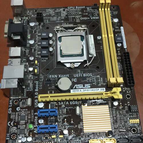 可维修ASUS H81M-A主板 G3220CPU议价
