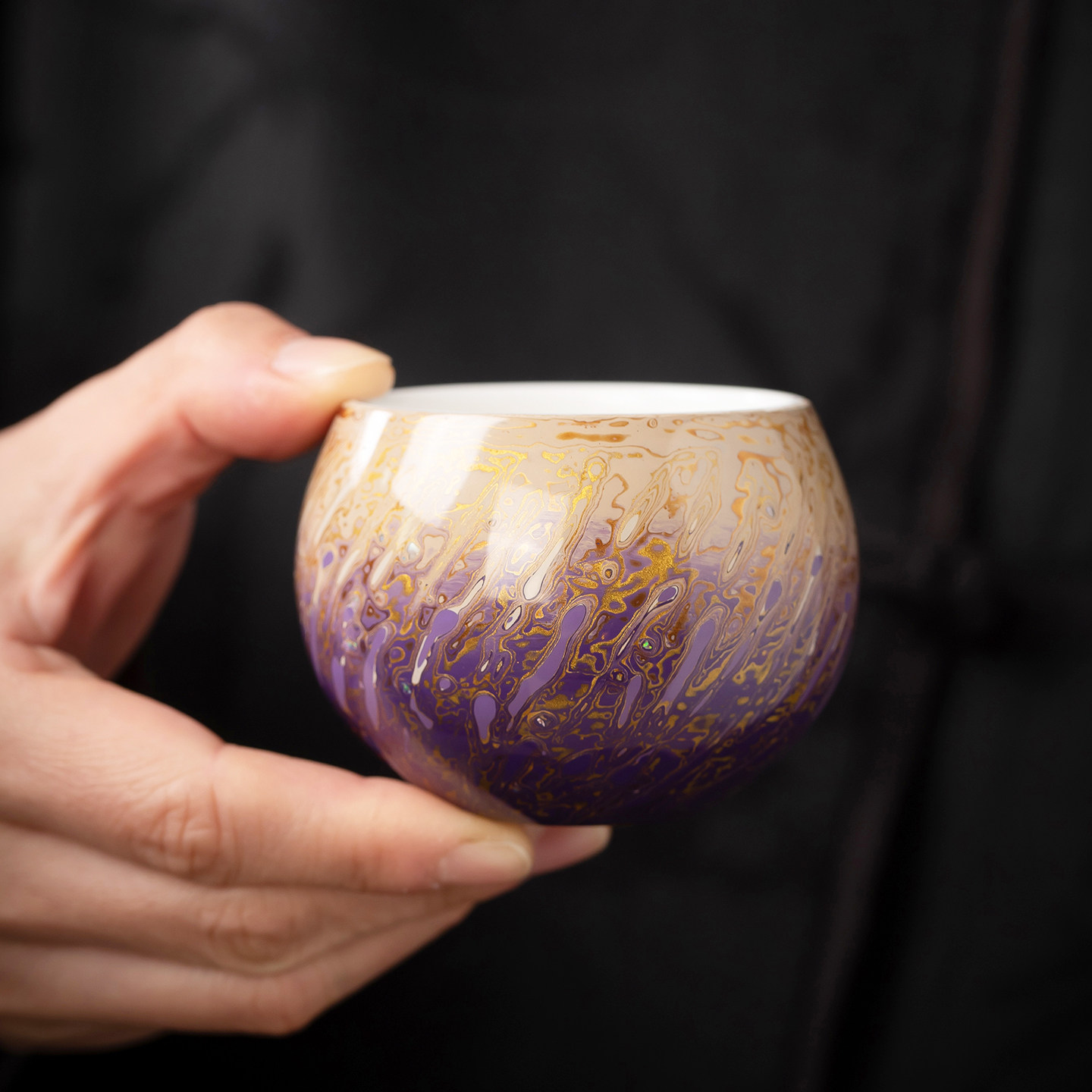 大漆茶具茶杯粉紫色高端个人专用茶盏非遗螺钿漆器主人杯女士送礼,餐饮具,茶杯,淘宝优惠券,粉丝福利购,淘宝优惠卷