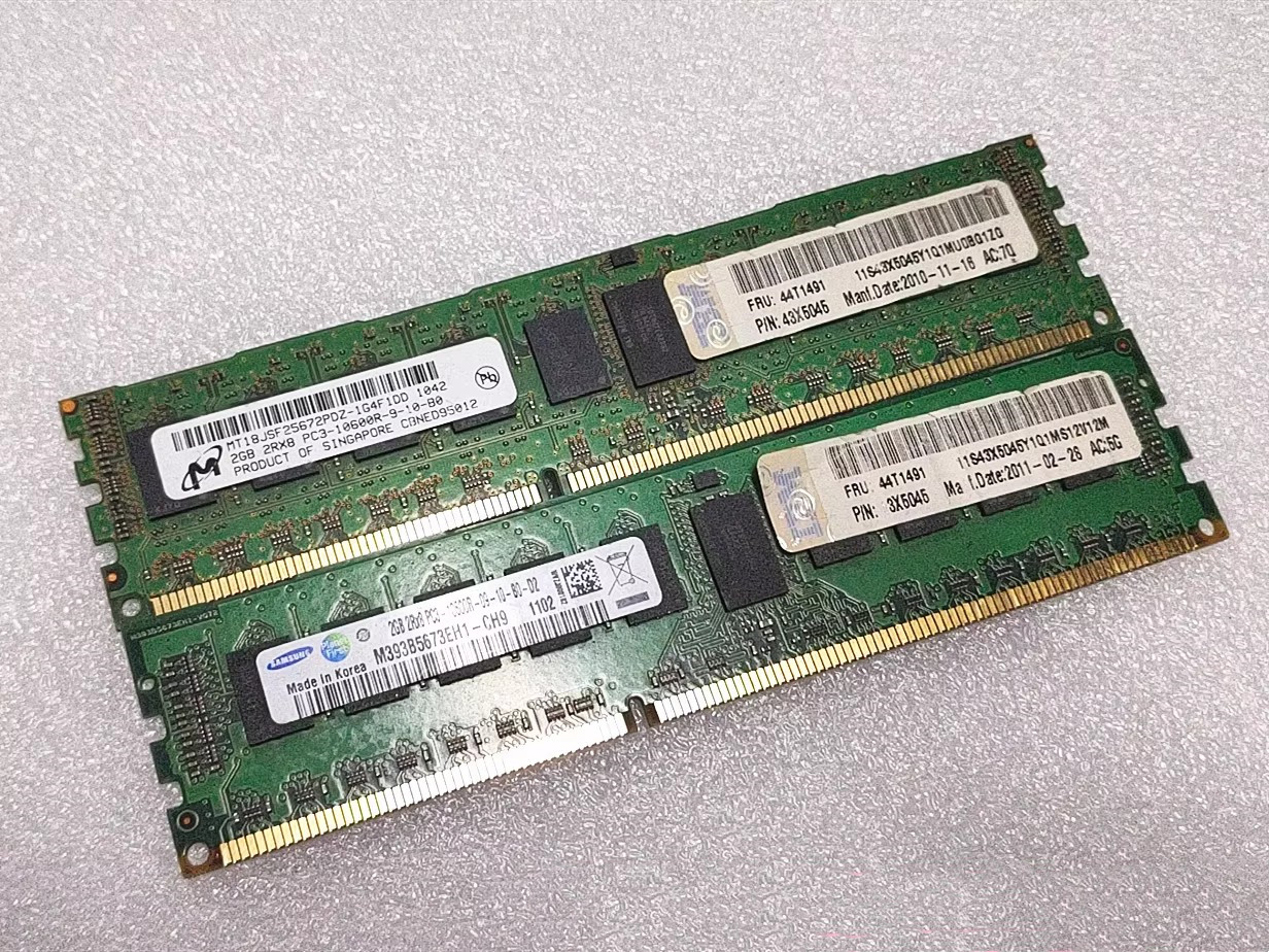 IBM 44T1491 43X5045 2G 2R*8 PC3-10600R X3650M2服务器内存 电子元器件市场 板卡配件 原图主图