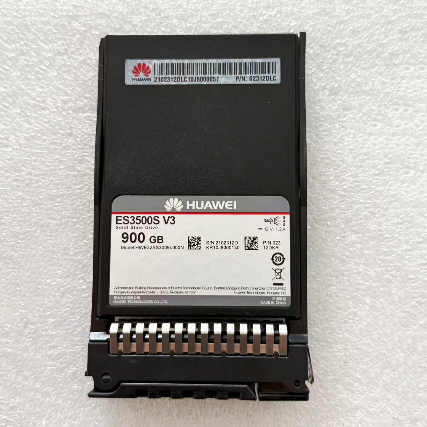 华为ES3500S V3900GB SAS企业级固态硬盘 HWE32SS3009L000N