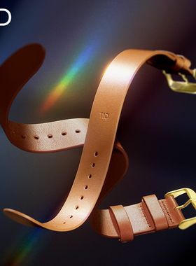 TID原装双面皮革植鞣革表带 可清洗尼龙表带 一片式设计多色可选