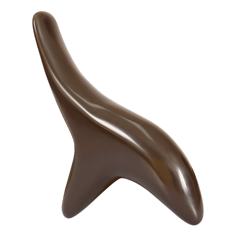 正品砭石三角雀按摩器足底穴位按压工具手部颈椎按摩锥脚底足疗棒