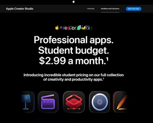 Apple Creator Studio student educator 学生订阅 教育优惠认证