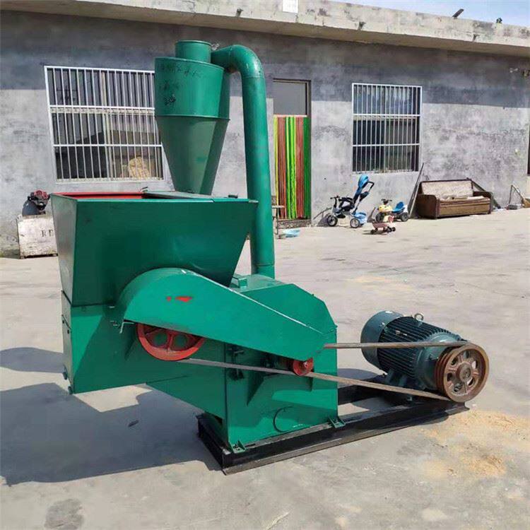 喂牛用的打草粉机玉米秸秆打糠机沙克龙除尘饲料粉碎机