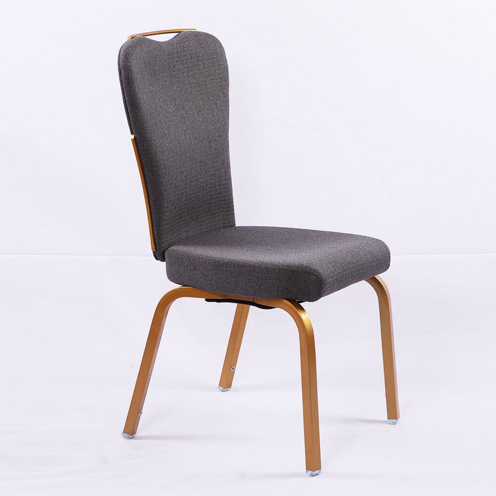 可堆叠铝合金经典款宴会婚礼会议室摇背餐椅金属摇摆酒店椅子