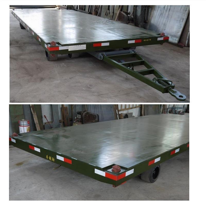 厂区20 40尺集装箱拖车 平板牵引拖车 全挂式 机场集装箱板拖车