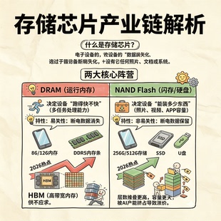 存储芯片产业链全景解析电子产业科普行业分析与投资入门电子资料
