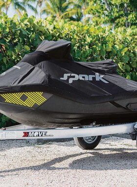 适用庞巴迪火花spark两座摩托艇罩seadoo喜度90匹摩托套西度罩衣