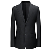 Blazer布雷泽黑色羊毛雅痞西服外套 意大利风格 本派休闲西装 男新款