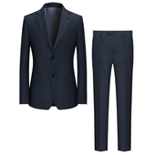 裤 本派西装 新款 意大利进口面料手工定制条纹西服羊毛西装 套装 男士