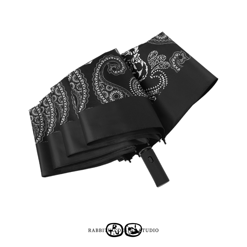 rabbituu全自动防晒黑胶雨伞