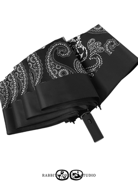 rabbituu【黑色腰果】自动伞雨伞男士大号遮阳伞女高颜值晴雨两用