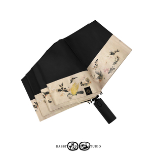 rabbituu【蝶飞庄周】自动伞防晒防紫外线雨伞便携遮阳女礼物礼盒
