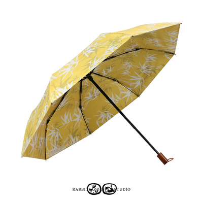rabbituu【夏竹】双层遮阳伞女防晒防紫外线雨伞礼物礼盒