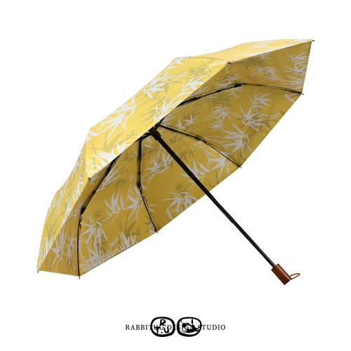 rabbituu【夏竹】双层遮阳伞女防晒防紫外线雨伞礼物礼盒