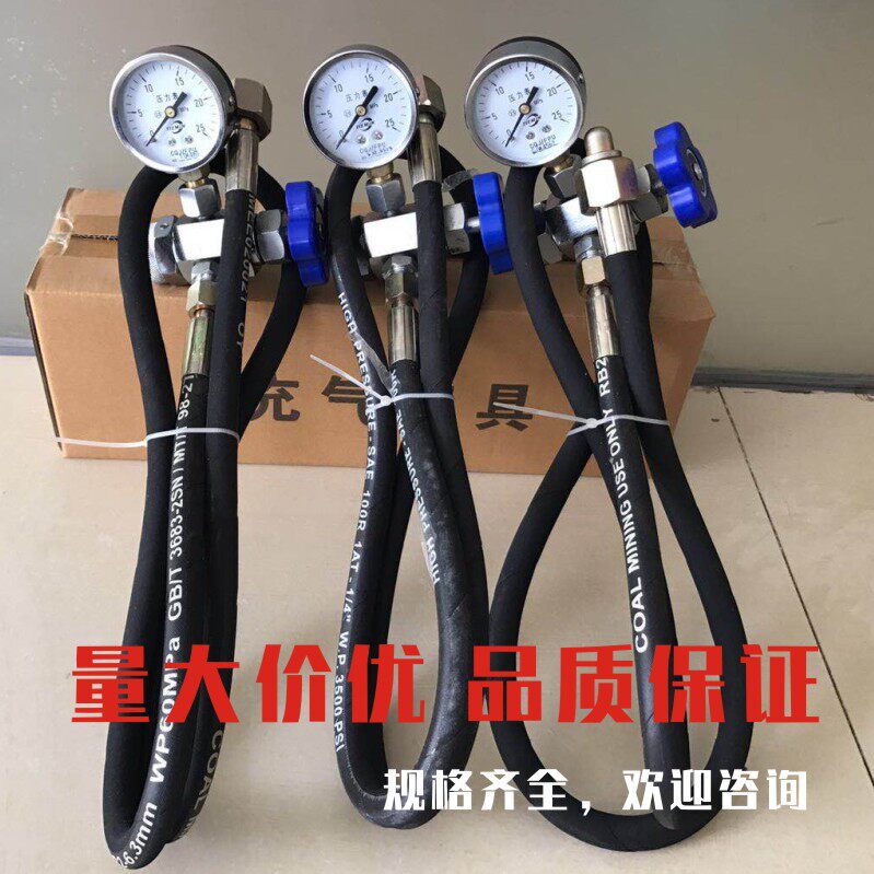 厂家批发nxq蓄能器充气工具 cqj25储能器充氮工具 剪板机检测工具
