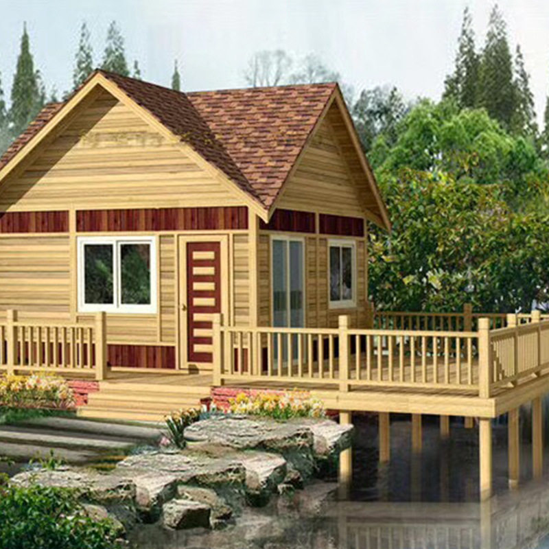 欧式木屋别墅定制 农家乐度假防腐木木屋别墅 度假乡村小洋房定制