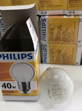 标准灯箱看色光源PHILIPS 220V230V40W F/A对色/比色螺口黄光灯泡