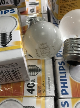 飞利浦对色灯箱E27灯泡F光源色温2700K暖色F灯泡正品比色钨丝灯