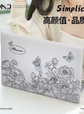 适用苹果macbookair保护壳mac笔记本M2电脑pro套M3M1配件macpro膜14寸13透明macbookairm2/2023/2022款16英15