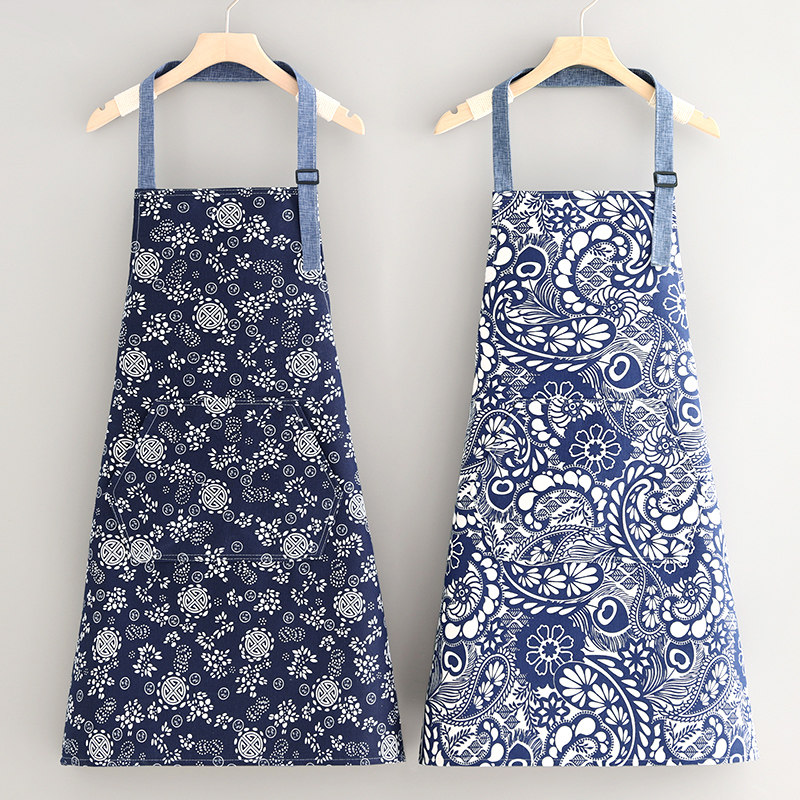 简约帆布围裙餐饮上班采茶工作服透气耐磨厨房做饭家用耐脏围腰女,家庭/个人清洁工具,围裙,淘宝优惠券,粉丝福利购,淘宝优惠卷