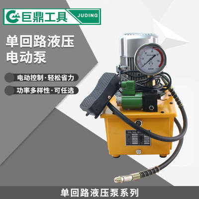 电动液压泵浦超高压油泵电磁阀泵站液压油油压机踩单回路脚电动泵