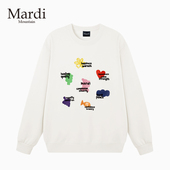 2026春款 专柜授权Mardi Mountain韩国正品 印花套头圆领女卫衣