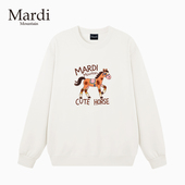 专柜授权Mardi 印花套头圆领女卫衣 新款 Mountain韩国正品 2026春季