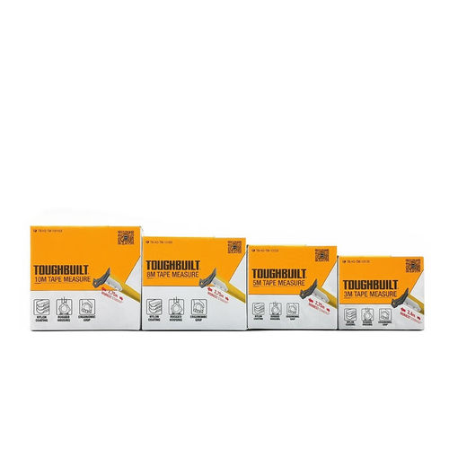 TOUGHBUILT拓必得高精度卷尺5m 耐磨钢卷尺10米自锁加厚TB-H2-TM