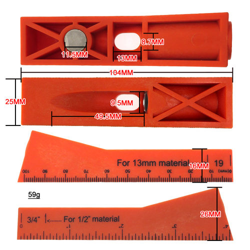 货源木工打孔定位器 单边尼龙磁铁wood jig with drill guide