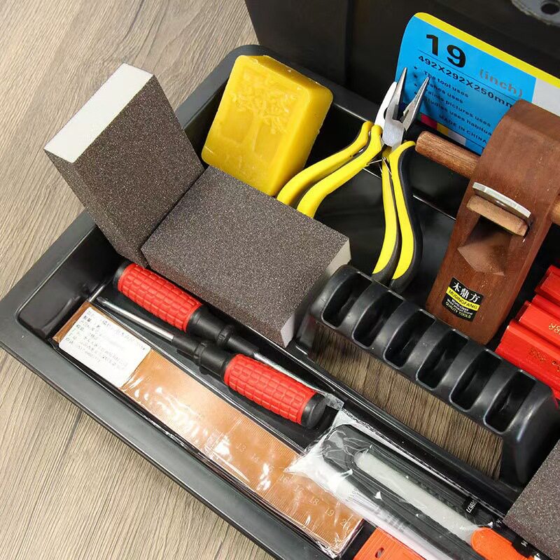 木工工具大全 木凿木刨手工锯木艺diy工具箱木匠手工工具组合套装