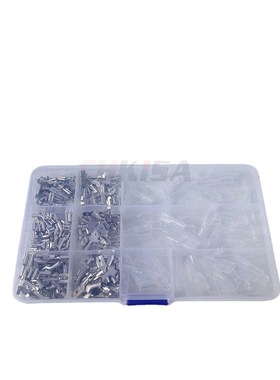 三个规格 插簧配护套 270PCS插片插簧 接线端子组合盒装