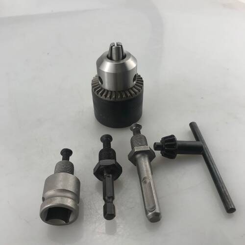 钻夹头套装5PC 方柄圆柄接杆电锤配件冲击钻电动扳手转换手电钻