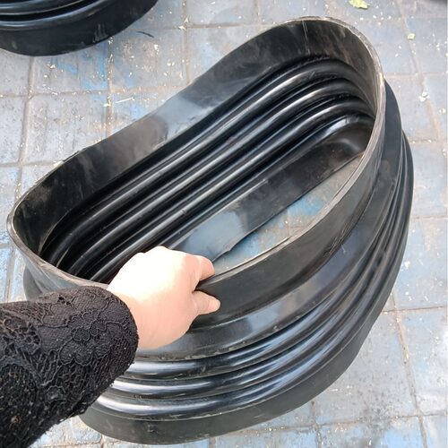 厂家直供橡胶波纹软连接抱箍卡箍式橡胶波纹软管接头多波橡胶管