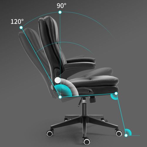 电脑椅子久坐家用学习椅舒适简约皮椅人体工学椅可逍遥旋转办公椅
