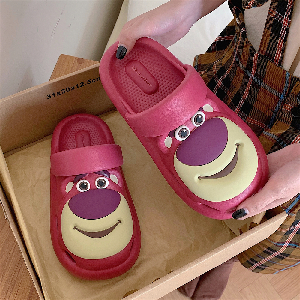 可爱草莓熊玩具总动员沙滩洞洞鞋