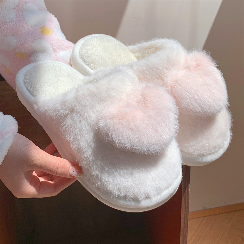 女冬季日系学生保暖创意立体爱心棉拖鞋软底防滑孕妇月子鞋毛毛鞋,居家布艺,居家棉拖/棉鞋,淘宝优惠券,粉丝福利购,淘宝优惠卷