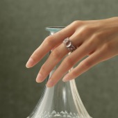 Riotlily 宋昕冉&段艺璇同款 艾特里里雾都清晨石英镂空戒指