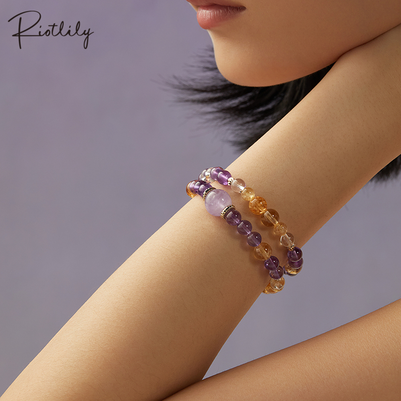 Riotlily/艾特里里串珠水晶手链手链轻奢小众精致送女友圣诞礼物