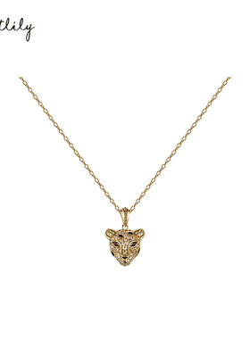 Riotlily/艾特里里金钱豹系列项链经典送女友礼物豹子造型金色