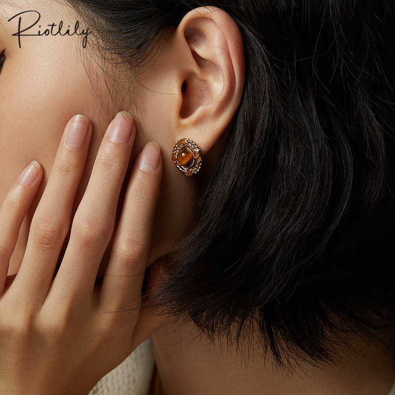 Riotlily/艾特里里金穗初秋系列时尚耳环送女友圣诞礼物