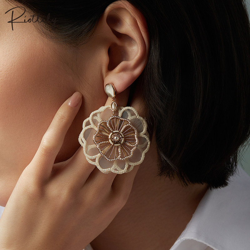 Riotlily/艾特里里Cam&eacute;lia山茶花系列耳环耳坠简约风母亲节礼物