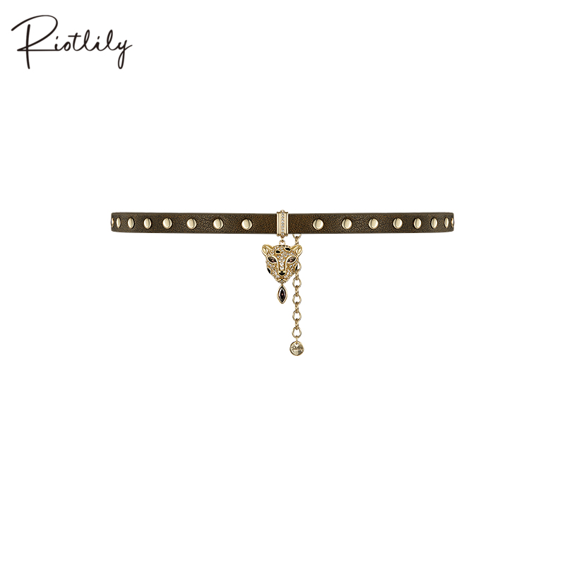 Riotlily/艾特里里金钱豹新年系列项链送女友礼物朋克风商场同款