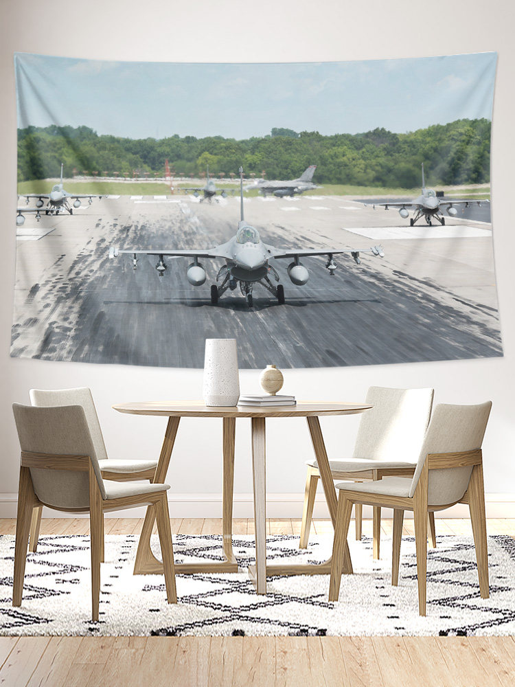 미군 F16 전투기 군사 팬 군사 주변 장치 선물 기숙사 침실 장식 포스터 배경 천으로 매달려 태피스트리
