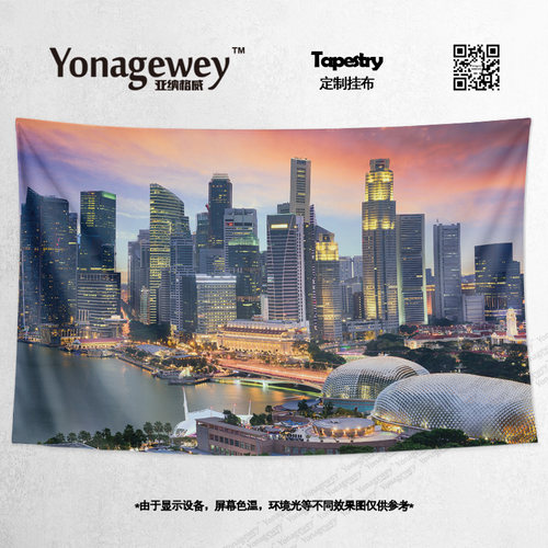 挂布新加坡金沙酒店摩天轮地标
